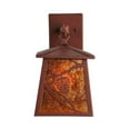 thumbnail image 4 of Meyda 143348 7 in. Whispering Pines Lantern Wall Sconce, Rust & Amber Mica, 4 of 5