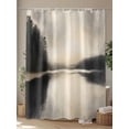 thumbnail image 4 of Lake Landscape Shower Curtain Set ，Waterproof Fabric Shower Curtains Tree Sky Shower Curtains for Bathroom,Bathroom Decor 60"x72", 4 of 6