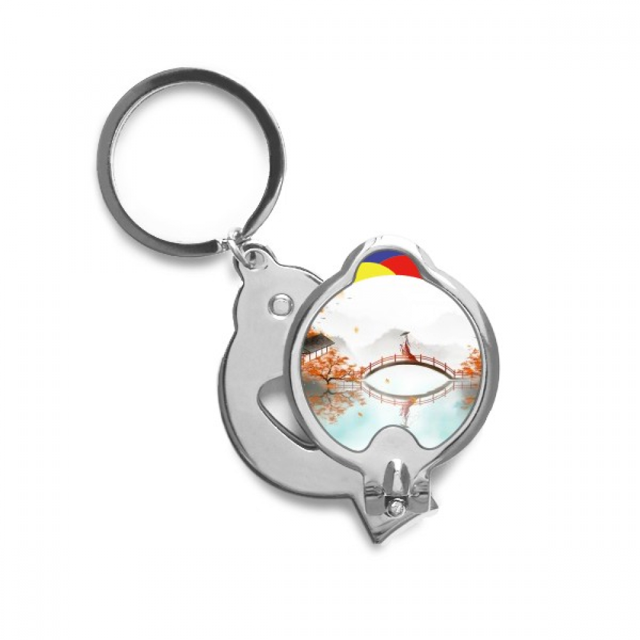 Jincheng Autumn Chinese Style Watercolor Nail Clippers Sharp Fingernail Stainless Steel Cutter