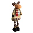 thumbnail image 3 of Muñeco de Alce Navideño Adorno Navideño Patas Elásticas Figura de Peluche para Chimenea Strade Fareast Limited, 3 of 8
