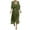 Army Green, variant on Sentmoon Summer Mini Dress Short Sleeve Breathable Plus Size Summer Dresses Solid Color Loose Irregular V Neck Tshirt Dress Women Trendy for Beach Vacation L