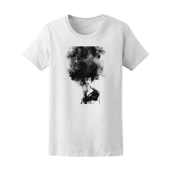 Woman Face Painted Fashion T-Shirt Men -Image by Shutterstock, Female XX-Large