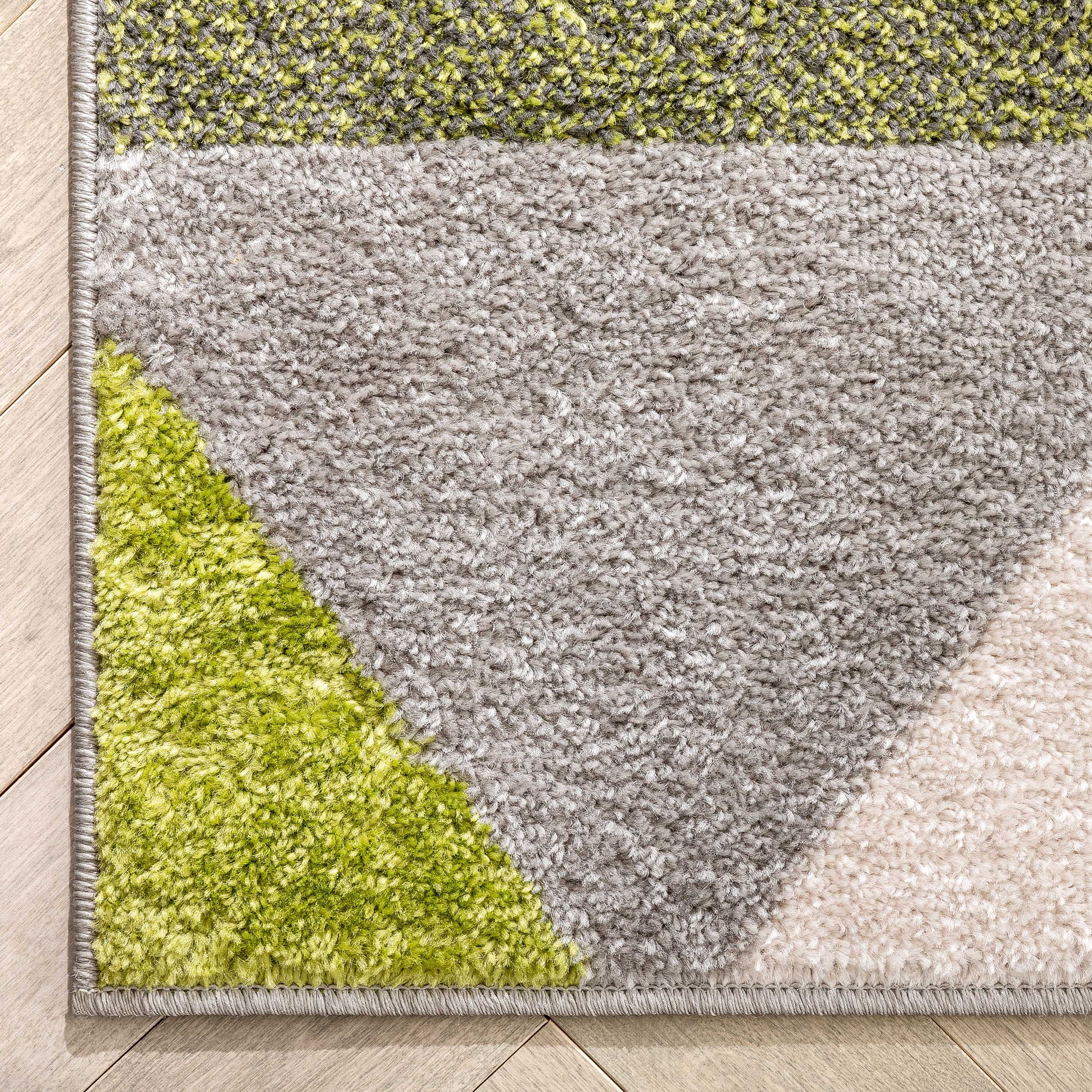Well Woven Mystic Alvin Mid-Century Modern Geometric Green 9'3" x 12'3" Area Rug