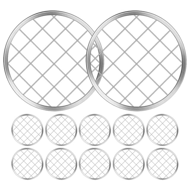 12 piezas de rejilla floral reutilizable para jarrones de flores, rejilla de acero inoxidable para jarrones de flores