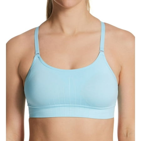 

Women s Hanes DHS102 Seamless Cami Wireless Sports Bra (Iced Blue S)