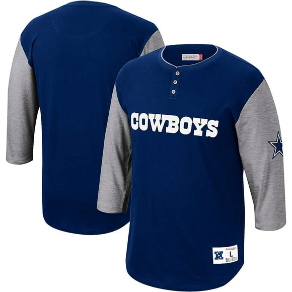 Mitchell & Ness Men's NFL Franchise Player 3/4-Sleeve Henley T-Shirt