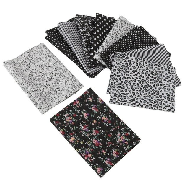 DIY Sewing Fabric Cloth, Prevent Pilling Printing Cotton Craft Fabric Soft Fade Resistant 10 Colors For Doll Clothes For Adults