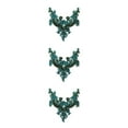 thumbnail image 1 of relayinert Fine Workmanship Rhinestone Patches Embroidered Elegance For Special Occasion white 3Set, 1 of 6