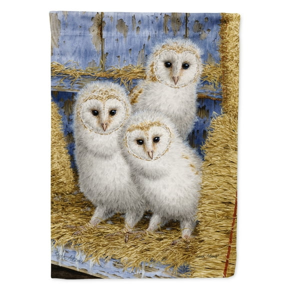 Barn Owl Chicks Flag Garden Size ASA2076GF