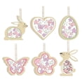thumbnail image 2 of CoreLiving 6 Pack Unfinished Wooden Easter Egg Cutouts for Craft Painting, DIY Blank Ornaments Bunny Rabbit Butterfly Flower Hen for Spring Hanging Decor, 2 of 8