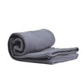 thumbnail image 2 of Worlds Best Cozy-Soft Microfleece Travel Blanket, 50 x 60 Inch, Charcoal, 2 of 2