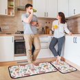 thumbnail image 6 of 2-Piece Kitchen Mat Set Non Slip Washable Floor Mats Decorative Rugs for Kitchen Sink Laundry Happy Turtles and Jellyfish Pattern, 6 of 7