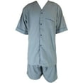 thumbnail image 1 of Up2date Fashion's Men's Woven Short-Sleeve Pajama Set with Shorts, 1 of 1