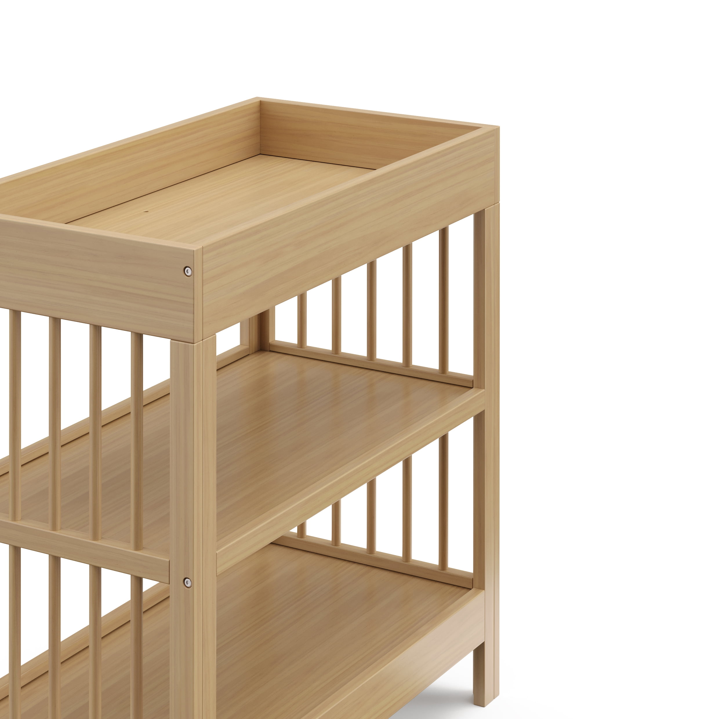 Graco Teddi Infant Wood Changing Table with Changing Pad, Driftwood
