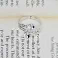 thumbnail image 2 of de de imitación plateado 1PCS con s ajustables de base Zulema Anillo de perlas de Rhinestone, 2 of 8