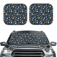 thumbnail image 2 of Xecao Ball Sports for Foldable Car Sun Shades (2-Pack) offer sun protection with an easy-fold design for convenient windshield shading., 2 of 7