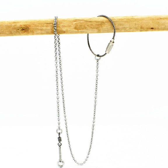 Soimiss Parrot Foot Ring Stainless Steel Open Design Bird Ankle Chain Lightweight and Durable