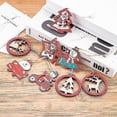 thumbnail image 3 of 8 piezas de adornos colgantes creativos para árbol de Navidad, forma de estrella, corazón de coche, adorno de madera para fiesta de Navidad, Año Nuevo 2022, 1 regalo de Papá Noel, 3 of 5