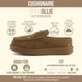 thumbnail image 2 of Cushionaire Ollie Cozy Genuine Suede Clogs for Women, Comfortable Slip-On Mule Loafers with Faux Fur Lining, Memory Foam Cushioning and Durable Rubber Sole, 2 of 30