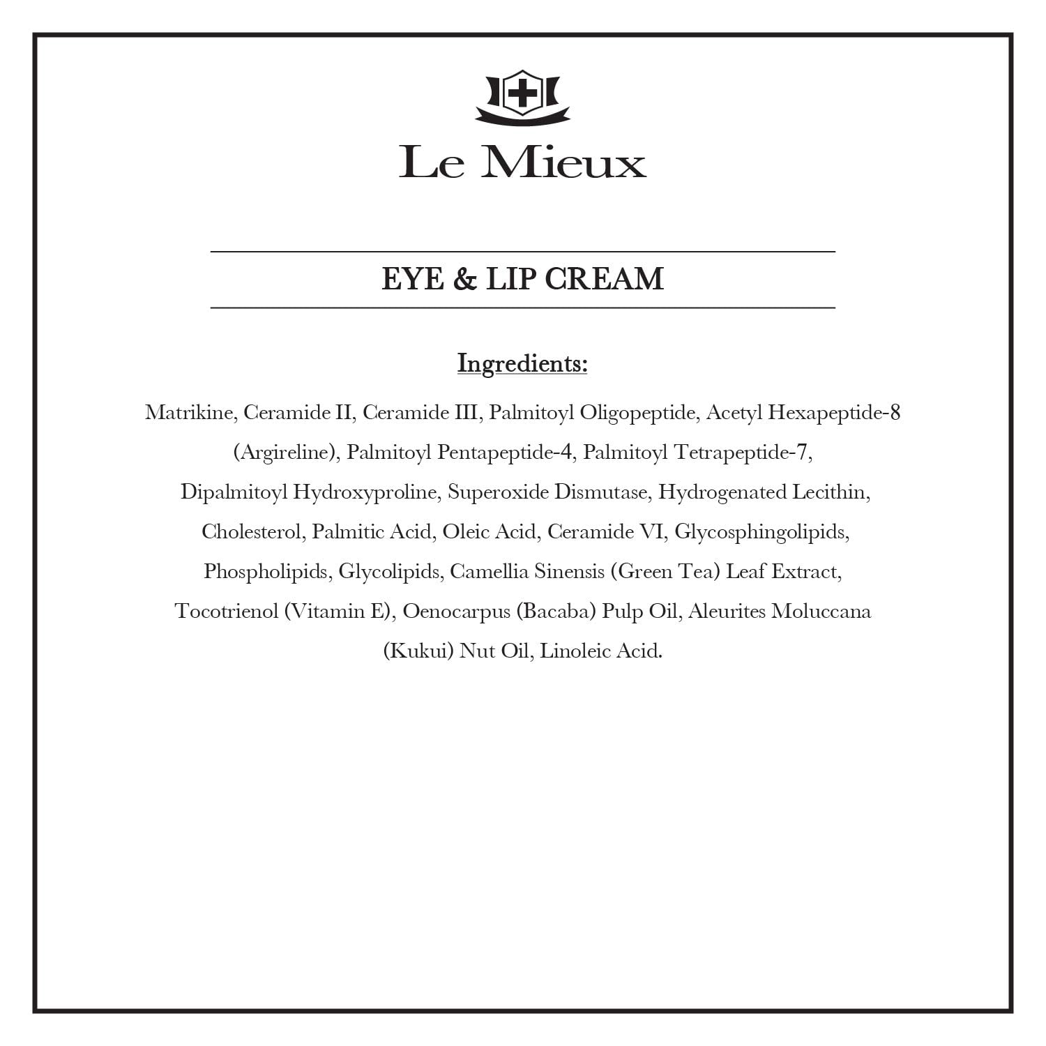 Le Mieux Eye & Lip Cream 0.5oz
