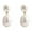 White, variant on SmartBy 1 Pair Women Stud Earrings White Faux Pearl Dangling Drop Earrings Baroque Style Daughter Bridesmaid Dangle Earrings