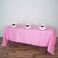 thumbnail image 1 of 72" X 120" Polyester Rectangular Tablecloth Table Linens Pink, 1 of 5