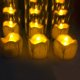 thumbnail image 4 of Billuyoard 12 Uds. De velas LED electrónicas con parpadeante realista, luces de cumpleaños para manualidades, comestibles de Navidad Iluminación navideña amarillo Billuyoard JR0707-02, 4 of 6