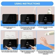 Baby Bottle Warmer, Lychee Portable Dual Bottle 9-in-1 Fast Milk Warmer & Sterilizer with LCD Display, Timer & 48H Accurate Temperature Control for Breastmilk & Formula, BPA Free