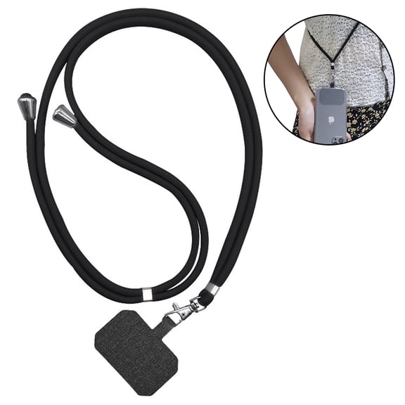 Universal Mobile Phone Lanyard, with Adjustable Nylon Neck Strap, Compatible with Most Smart Phone Cases