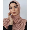 thumbnail image 2 of Vorkoi Women Soft Cotton Muslim Jersey Hijab Head Wrap Scarves Fashion Long Scarf Shawls, 2 of 3