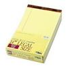 Tops The Legal Pad 50 Sheet 8.5x14 Wide/Legal Rule Perforated Pads - Canary Yellow (1 Dozen), Paper