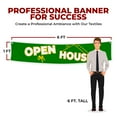 thumbnail image 2 of Open House Large Banners and Signs for Outdoor by DreamController-Polyester Banner with 4 Holes for Easy Hang Indoor & Outdoor|6x1 Feet HD Banner to Promote Business Opening| Made in USA1, 2 of 6
