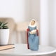 thumbnail image 2 of Figura decorativa de la Virgen María, hecha a mano en resina, estilo católico. Azul, 2 of 8