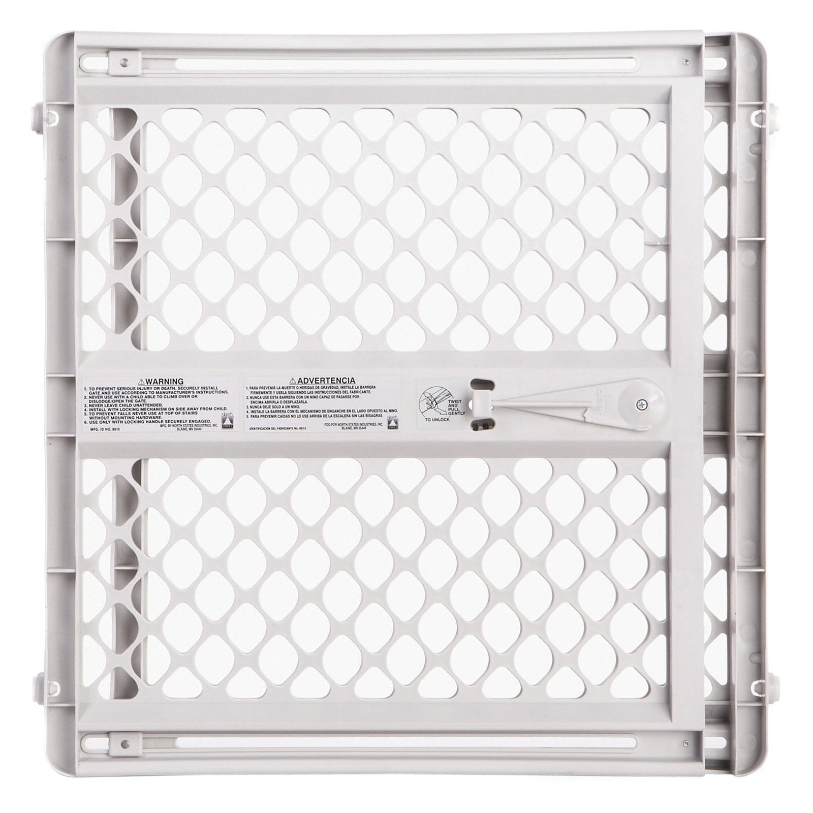 North States Universal Pet Gate Plastic - Expandable, Extra Wide - 26-42 In., Gray