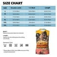 thumbnail image 6 of Fotbe Men's Psychedelic Band Hotdog Art Print Men's Sleeveless Muscle Tank Tops Casual T-Shirts for Gym Workout Beach-Small, 6 of 8