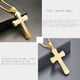 thumbnail image 5 of Collar OLEVS Gold Diamond Cross para mujer de acero inoxidable, 5 of 7