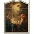 thumbnail image 1 of Ceramic Tile Mural-Francois Boucher Religious Painting 14. 24" w x 32" h using (12) 8 x 8 ceramic tiles, 1 of 3