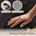 thumbnail image 6 of ODIKA 9'x12' Washable Area Rug Low Pile, Flatwoven, Black Gold Celestial Feline Elegance Design Floral and Star Motifs with Golden for Great Room, Indoor Concept, Large Living, 6 of 7