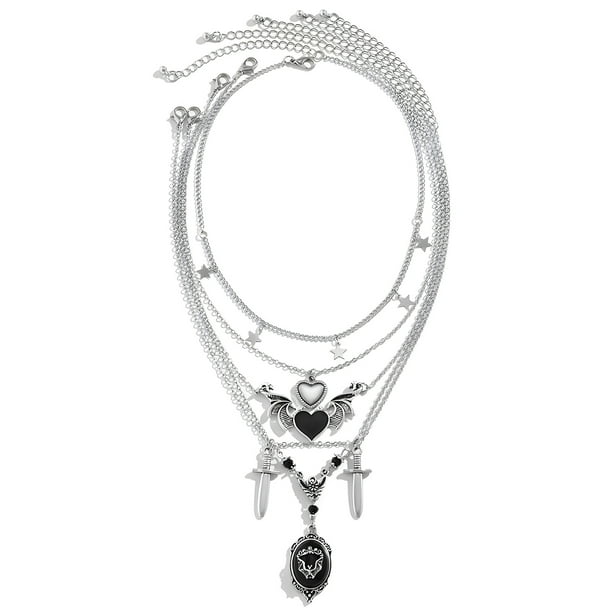 Collares góticos para mujer, gargantilla de estrellas, accesorios, accesorios de estrellas, Halloween