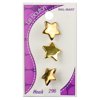 Le Bouton 3/4" Gold Star Shank Button, 3 Piece