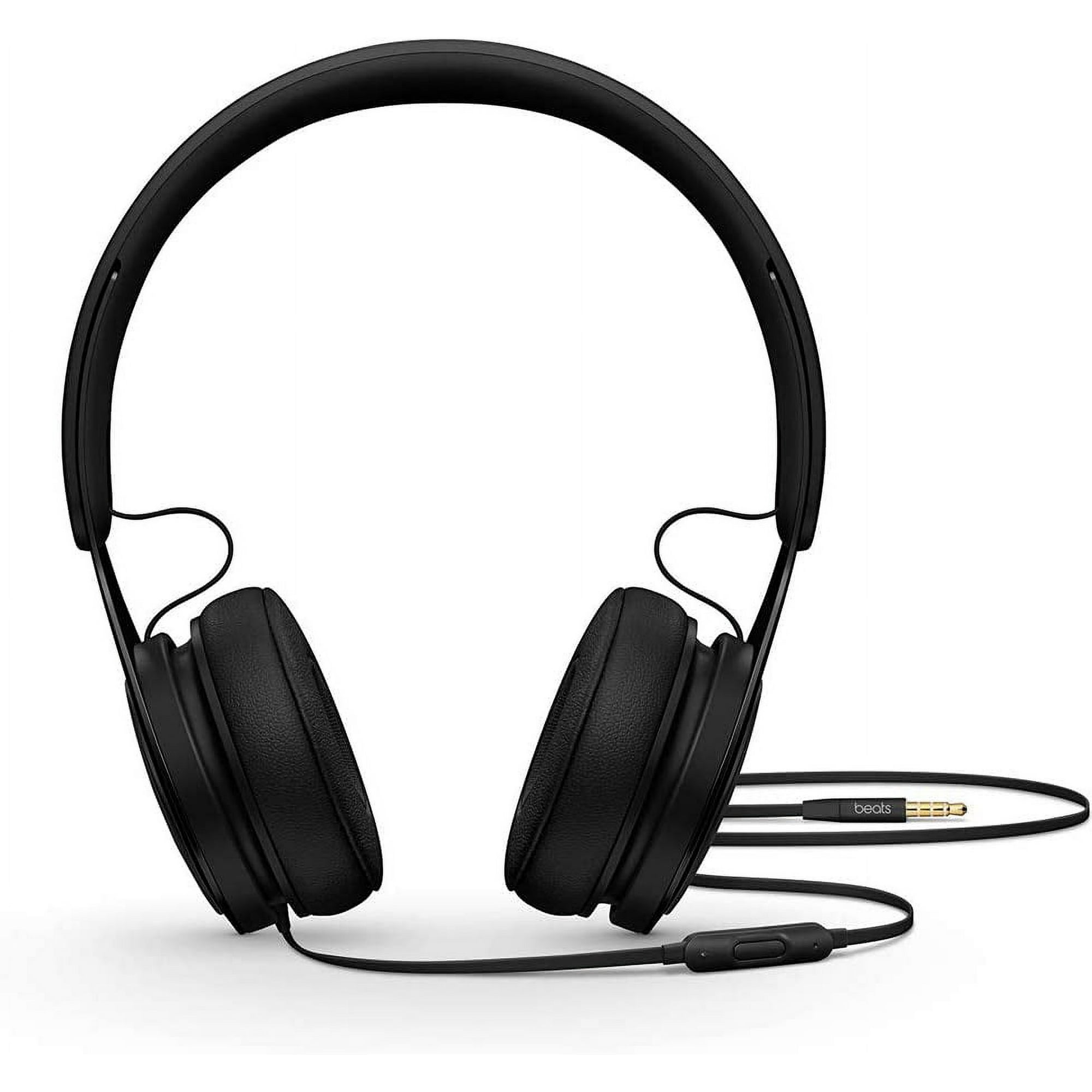 Restored Beats EP Wired On Ear Headphones Battery Free for Unlimited Listening Built In Microphone and Controls for Phone Calls Black
