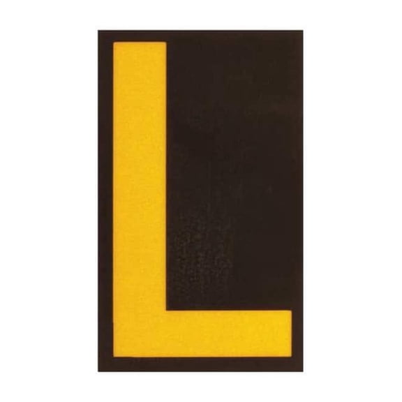 Brady LetterLabel,2-7/8inH,1-3/4inW,PK25 5000-L