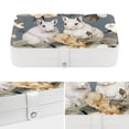 thumbnail image 4 of Animal PU Leather Travel Jewelry Organizer Box with Removable Compartment and Bracelet Holder, 4 of 6