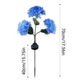 thumbnail image 3 of Solar Powered Hydrangea Flower Lights Courtyard Lights Outdoor Waterproof Garden Balcony Decoration Landscaping Outdoor Floor Mounted Hydrangea Flower Ligh, 3 of 8