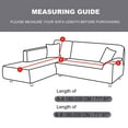 thumbnail image 6 of LA MEACK Sofa Slipcover for L-Shaped Sectional Couch Covers 2-Piece Sofa Cover Furniture Protector Stretch Couch Slipcover with 2 pcs Pillow Covers(Light Grey), 6 of 8