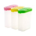 thumbnail image 1 of EeaseMX 3 botes de condimentos transparentes creativos de 250 ml para cocina, especiero cilíndrico, con 2 tapas, pimentero y caja., 1 of 7
