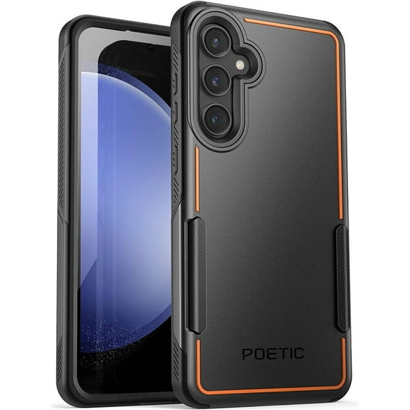 Poetic Neon Series Case Compatible with Samsung Galaxy S23 FE 5G 6.4 inch, Dual Layer Heavy Duty Tough Rugged Light Weight Slim Shockproof Protective Cover Case, Black