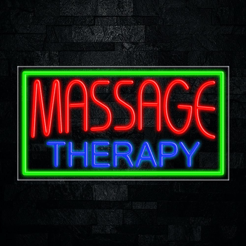 Massage Therapy-LED Neon Sign 33"L x 18"H #31093