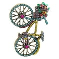 thumbnail image 3 of Bicycle Shape Lapel Pin Brooch Pin Decor Metal Pin Women Brooch Rhinestone Brooch Pin, 3 of 5