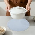 thumbnail image 4 of Unique Bargains 6Pcs Rustic Round Woven Dining Placemats Blue 15x15inch, 4 of 6